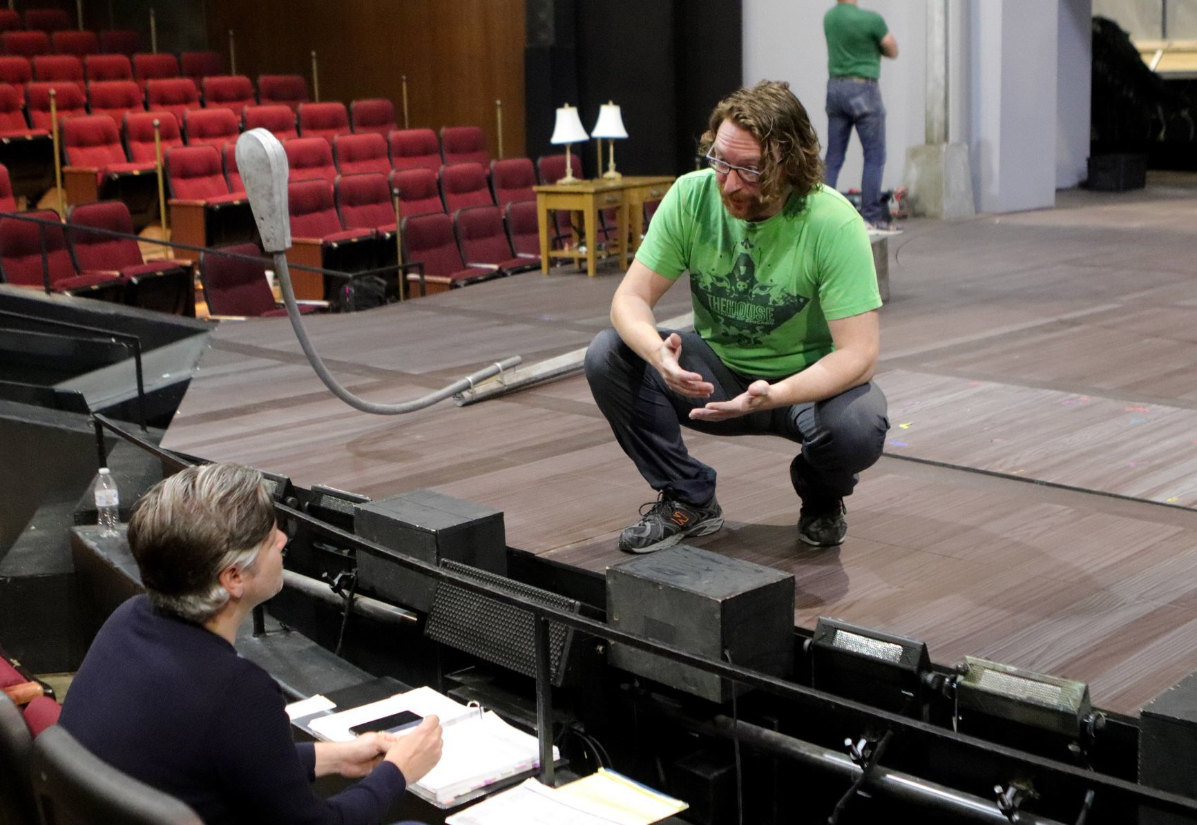 The Rep Angels in America rehearsal